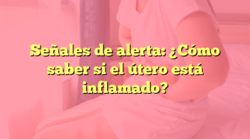 Señales de alerta: ¿Cómo saber si el útero está inflamado?