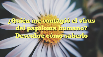 ¿Quién me contagió el virus del papiloma humano? Descubre cómo saberlo