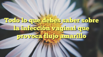 Todo lo que debes saber sobre la infección vaginal que provoca flujo amarillo