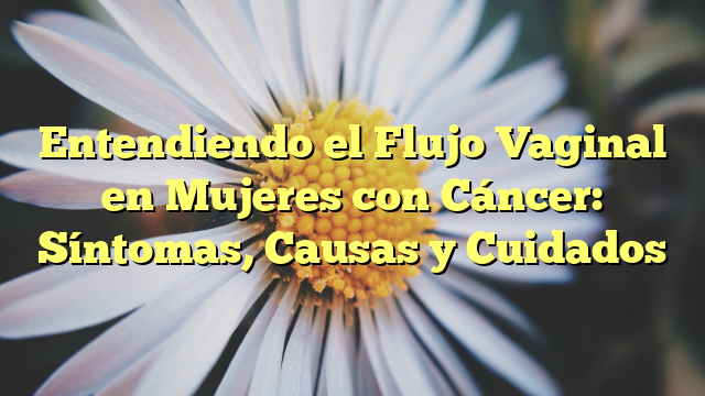 Entendiendo el Flujo Vaginal en Mujeres con Cáncer: Síntomas, Causas y Cuidados