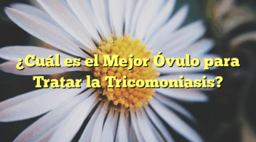 ¿Cuál es el Mejor Óvulo para Tratar la Tricomoniasis?