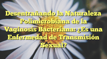 Desentrañando la Naturaleza Polimicrobiana de la Vaginosis Bacteriana: ¿Es una Enfermedad de Transmisión Sexual?
