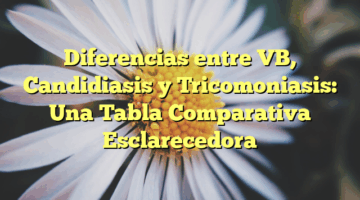 Diferencias entre VB, Candidiasis y Tricomoniasis: Una Tabla Comparativa Esclarecedora