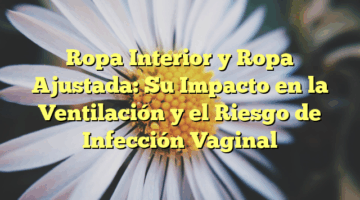 Ropa Interior y Ropa Ajustada: Su Impacto en la Ventilación y el Riesgo de Infección Vaginal