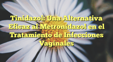 Tinidazol: Una Alternativa Eficaz al Metronidazol en el Tratamiento de Infecciones Vaginales